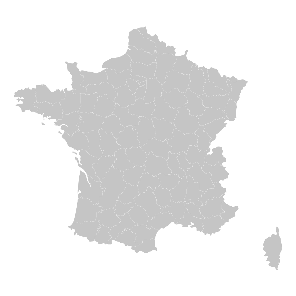 Carte de France - Zone d'intervention